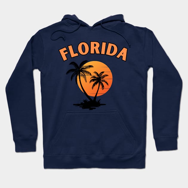 Florida beach, usa , vintage florida Hoodie by T-SHIRT-2020